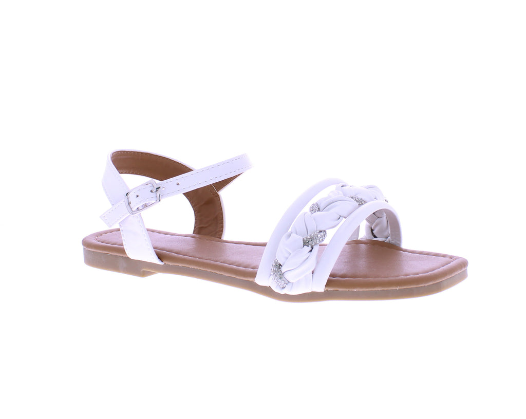 Women Rhinestone Braid Sandal