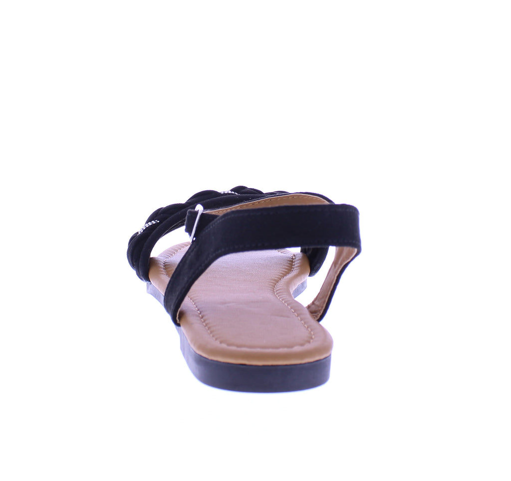 Women Rhinestone Braid Sandal