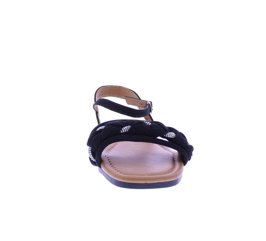 Women Rhinestone Braid Sandal