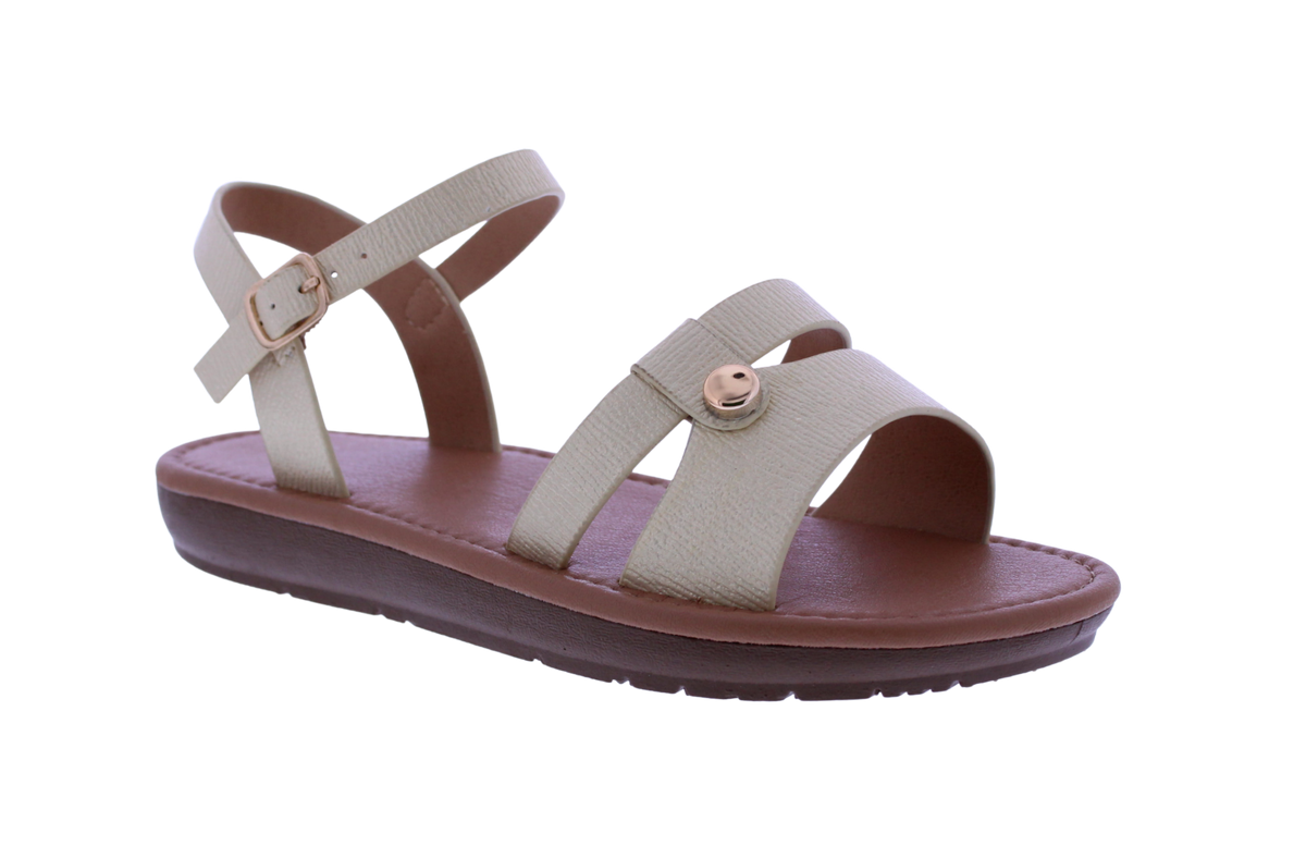 Women's Laser Cut Strap Sandal