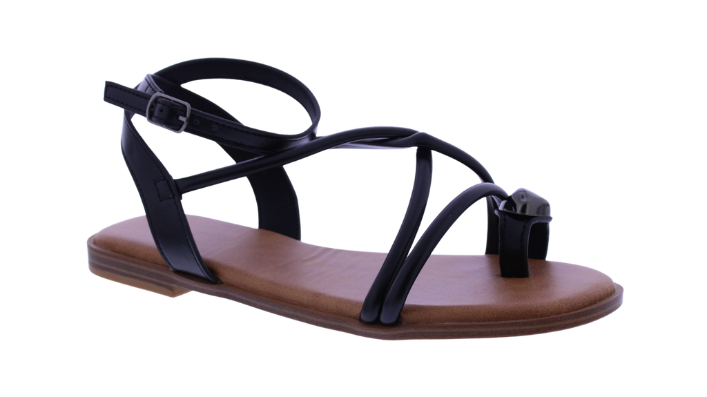 Women Sandal with Toe Ring Charm