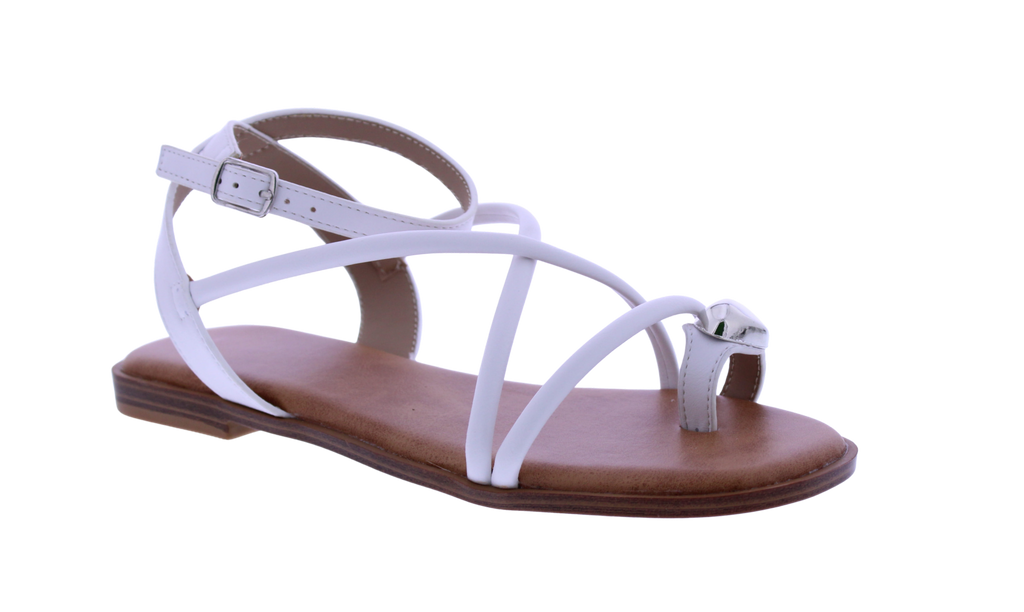 Women Sandal with Toe Ring Charm