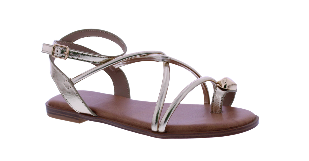 Women Sandal with Toe Ring Charm