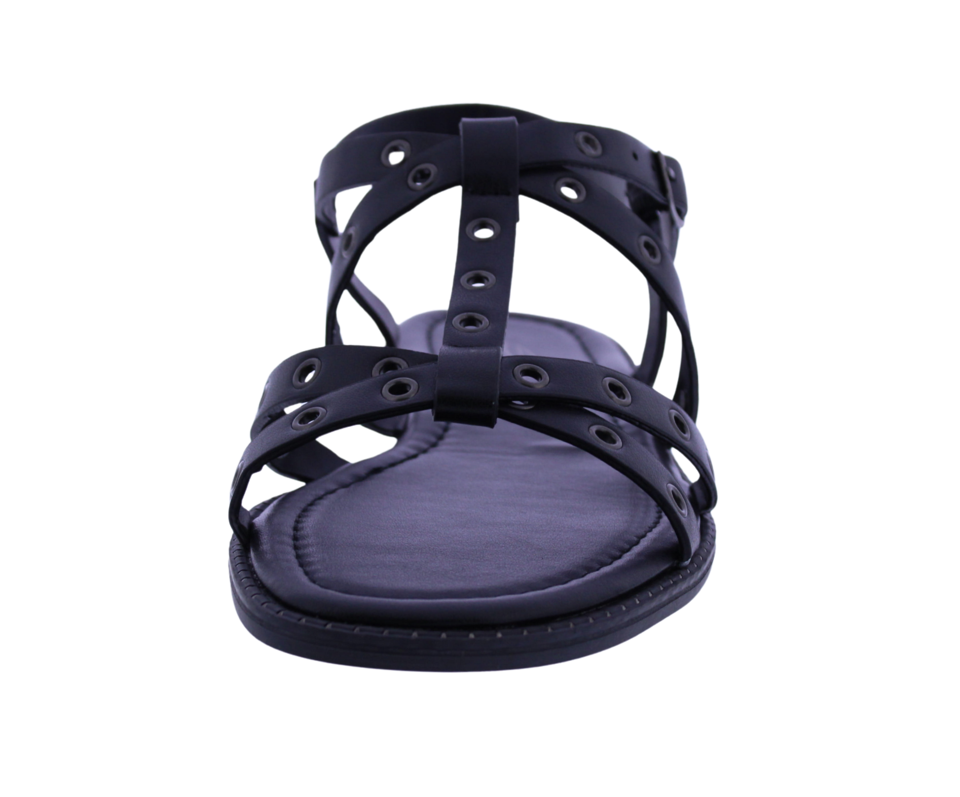 Women T-strap Metal Studs Sandal