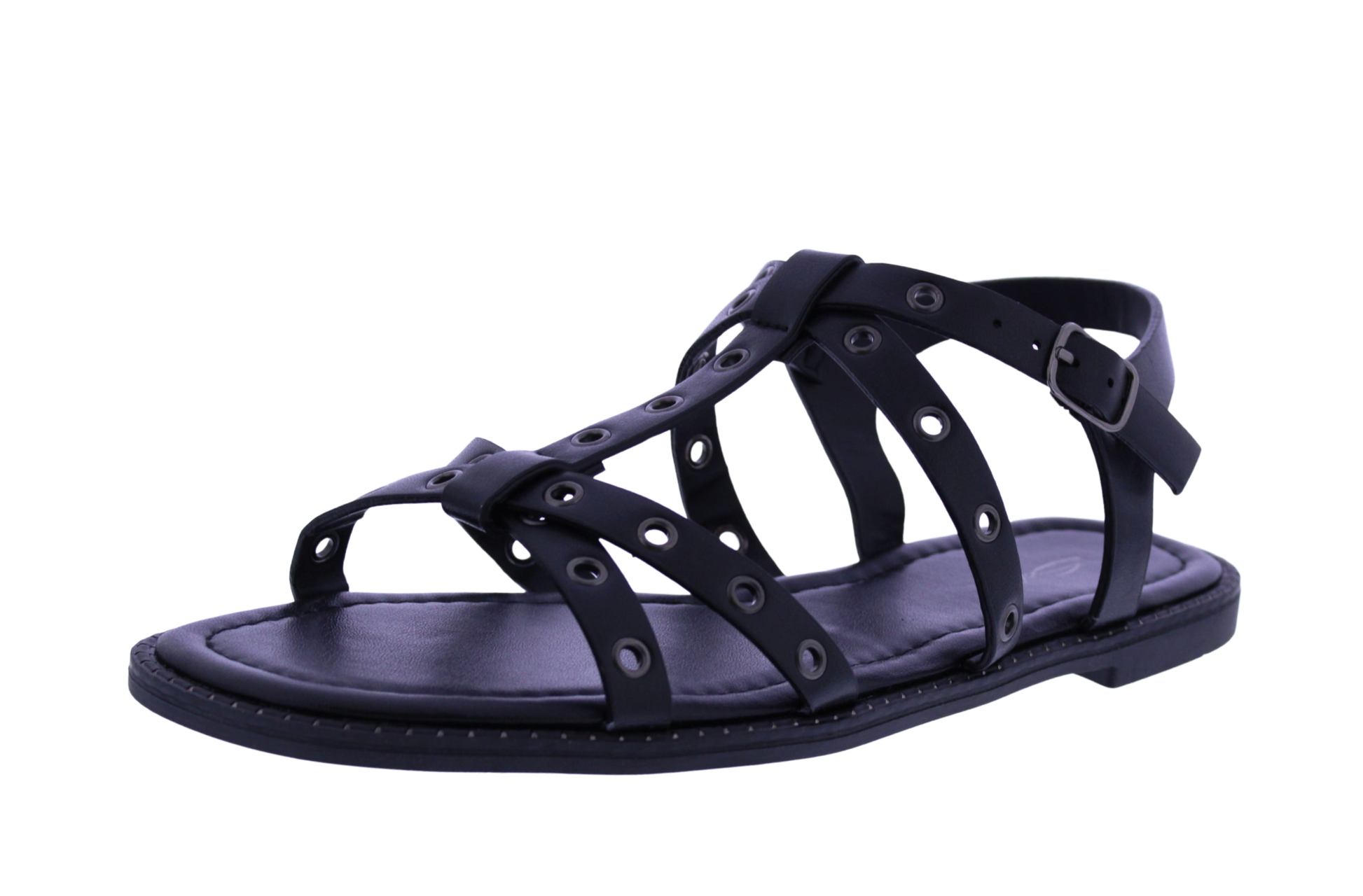Women T-strap Metal Studs Sandal