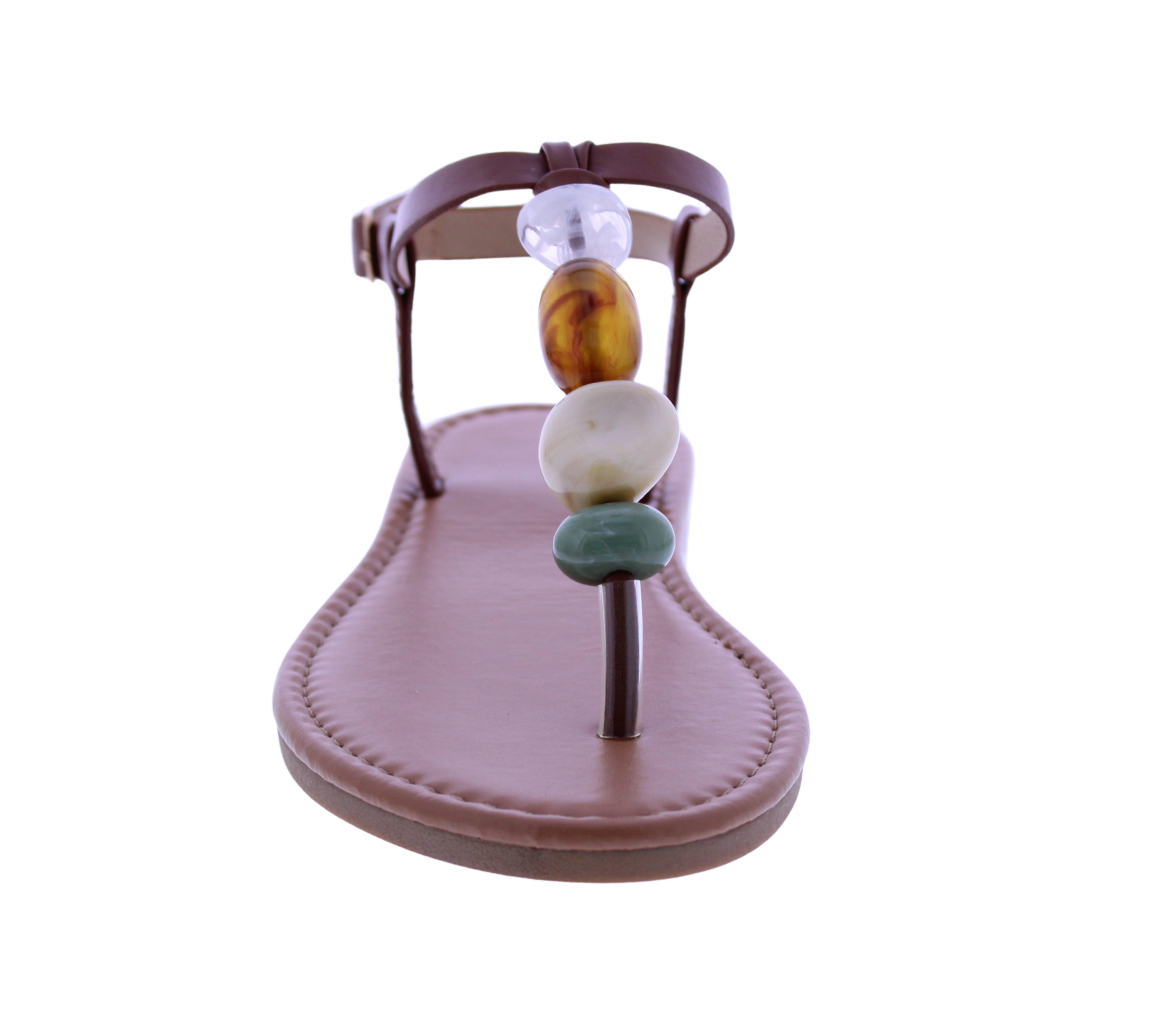 Women T-strap Stone Sandal