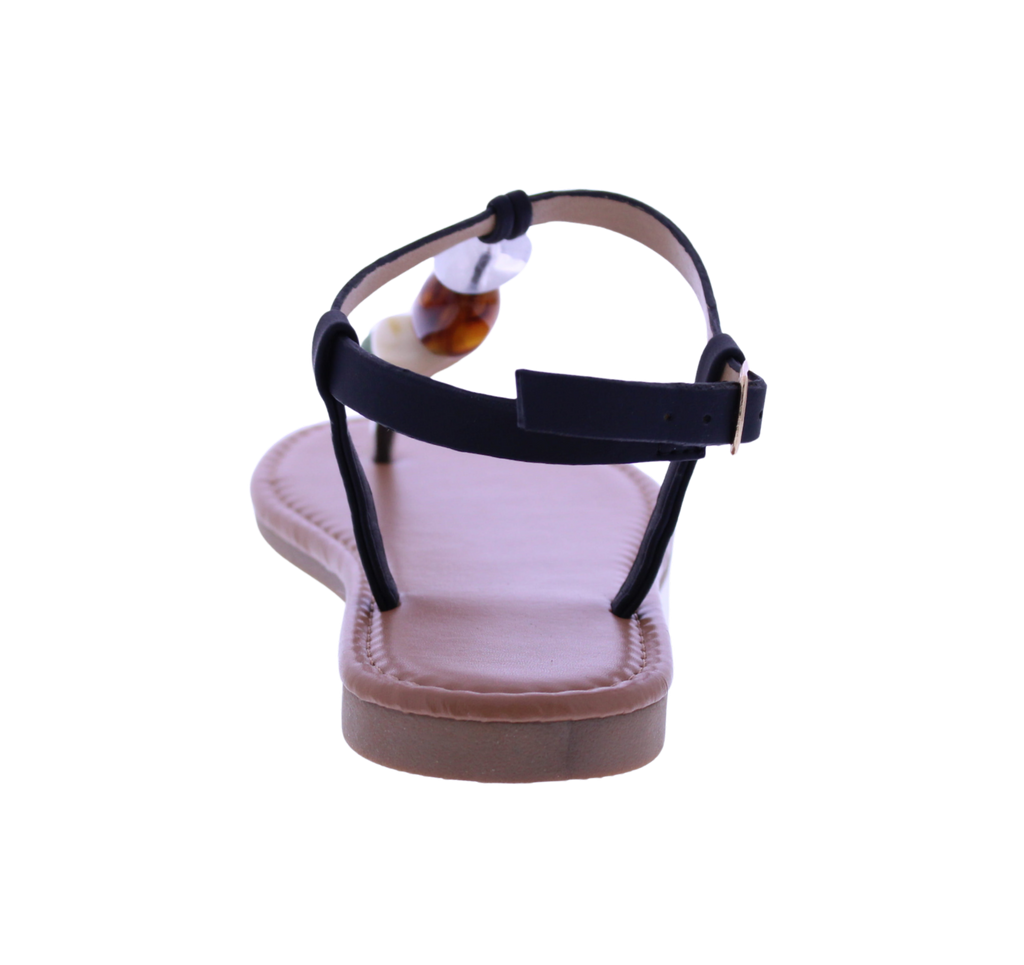 Women T-strap Stone Sandal
