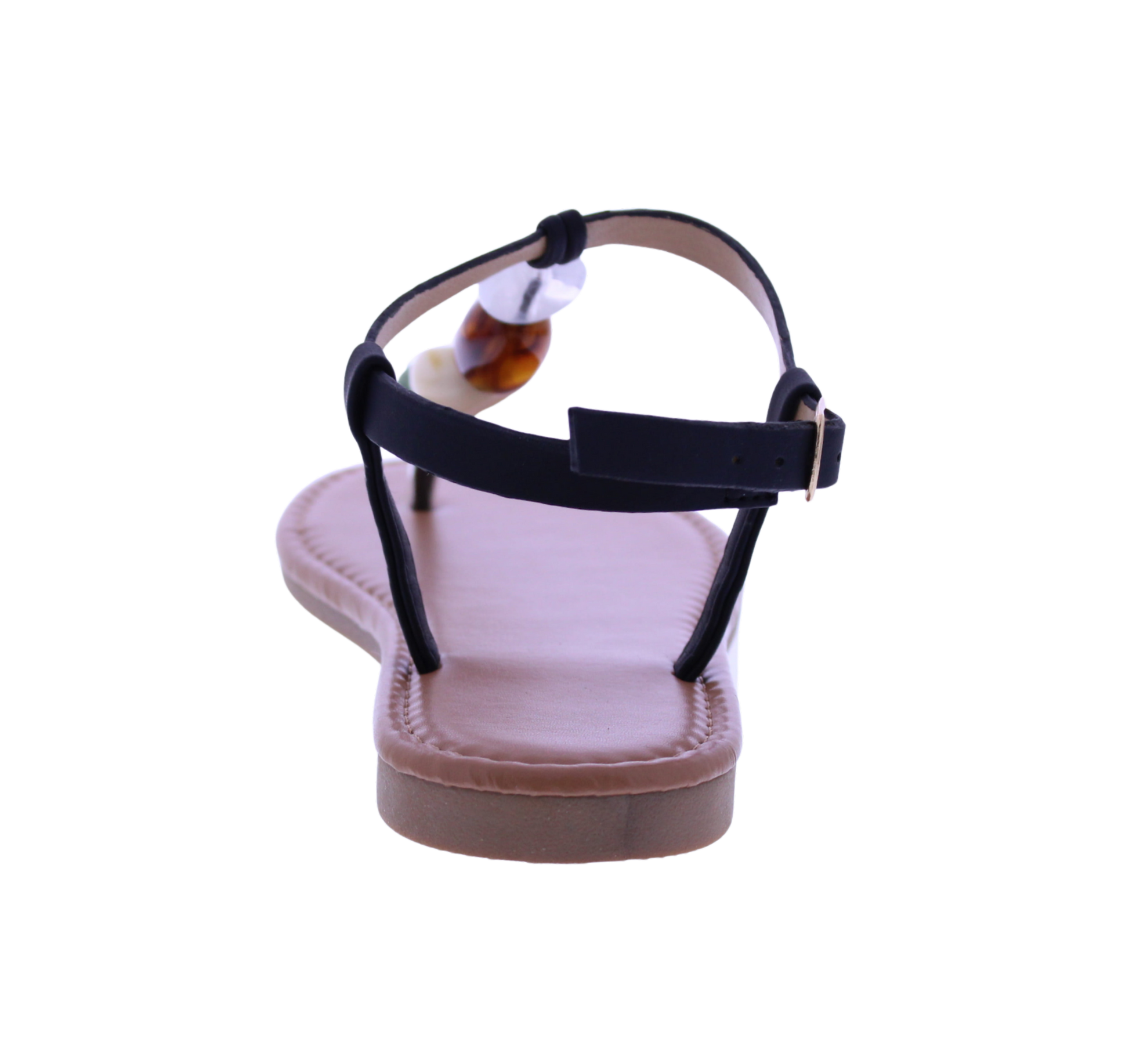 Women T-strap Stone Sandal