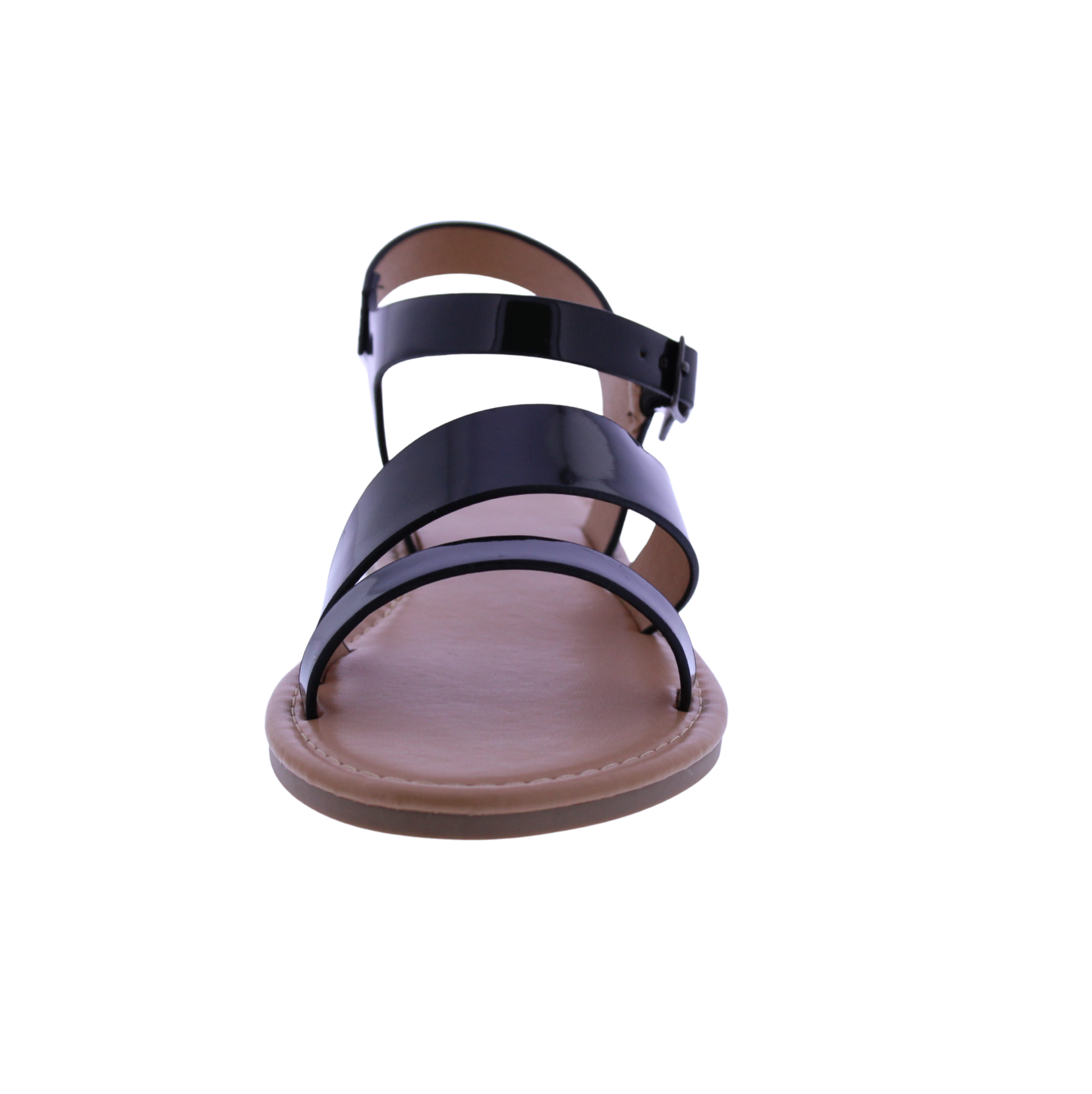 Women Asymmetrical Patent Sandal