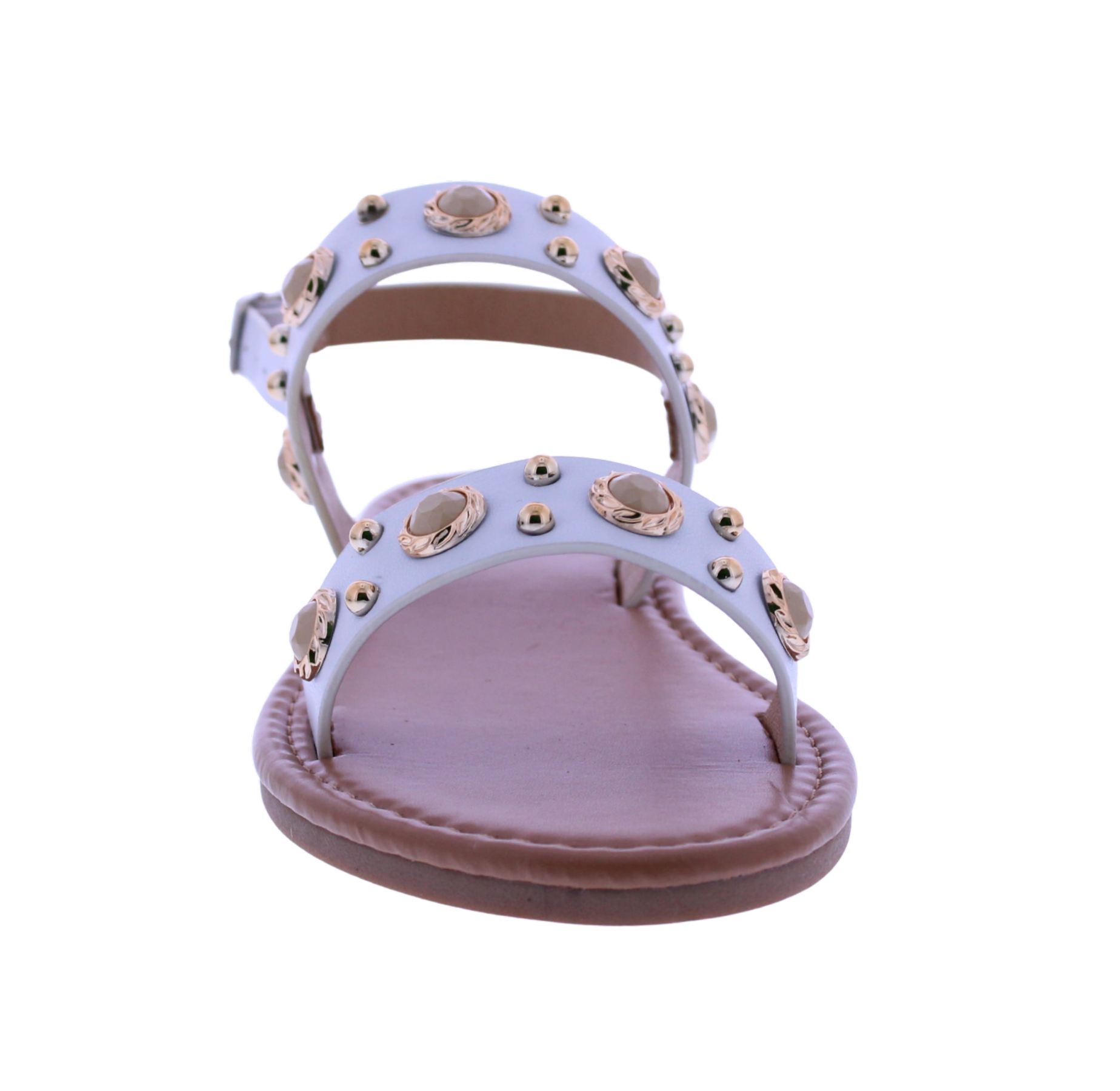 Women's Double Strap Sandal with Stone Accents