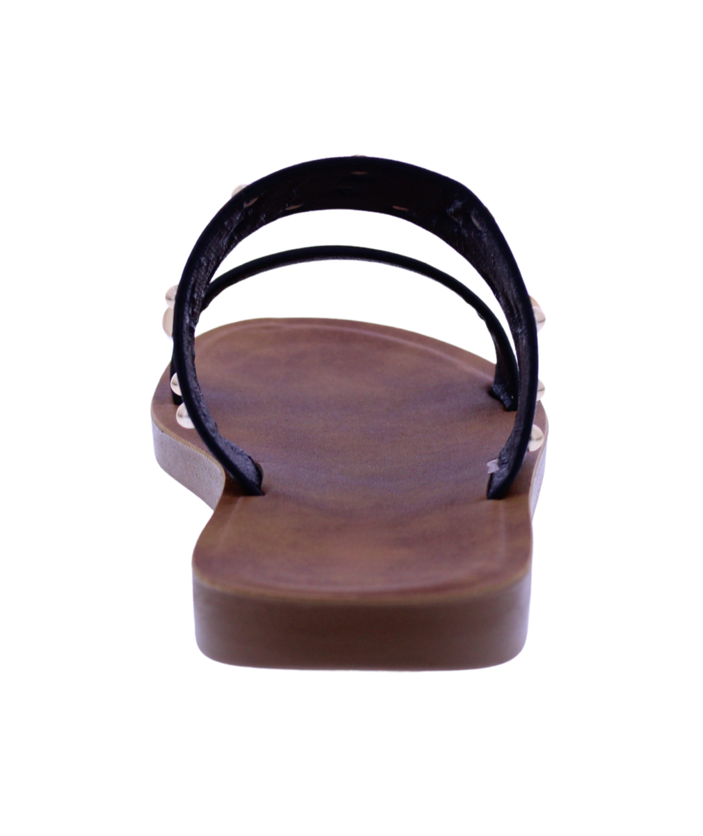 Women's Studded Double-Strap Slide