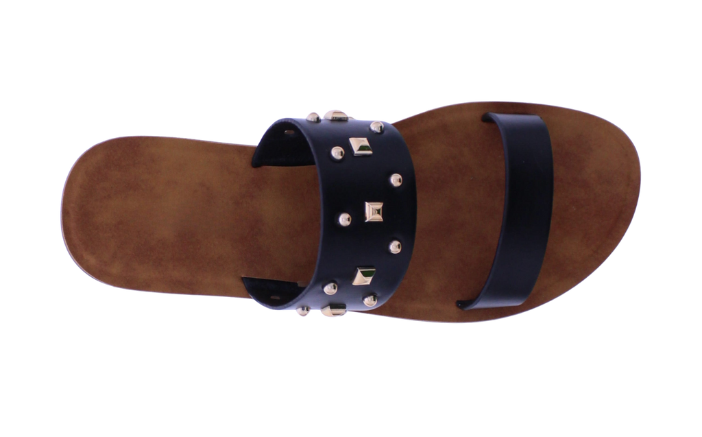 Women's Studded Double-Strap Slide