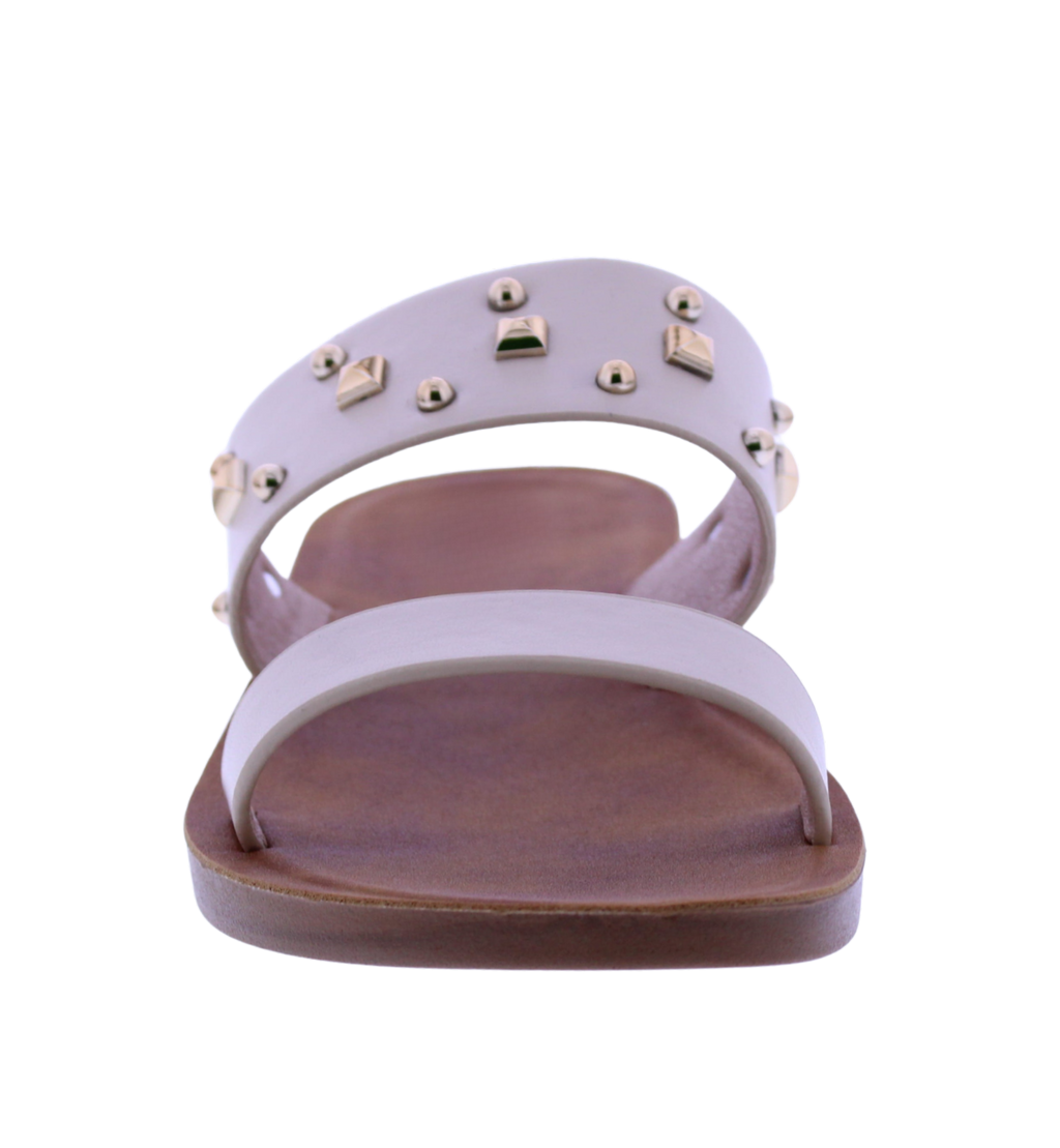 Women's Studded Double-Strap Slide