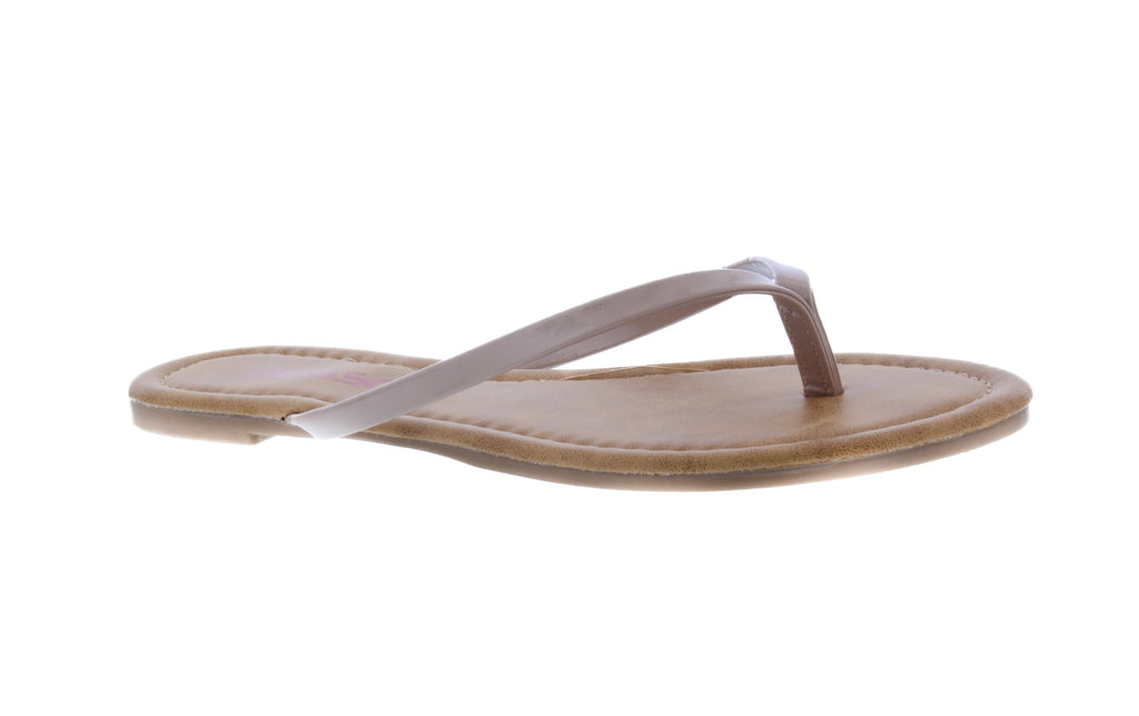 Women Patent Flip Flop