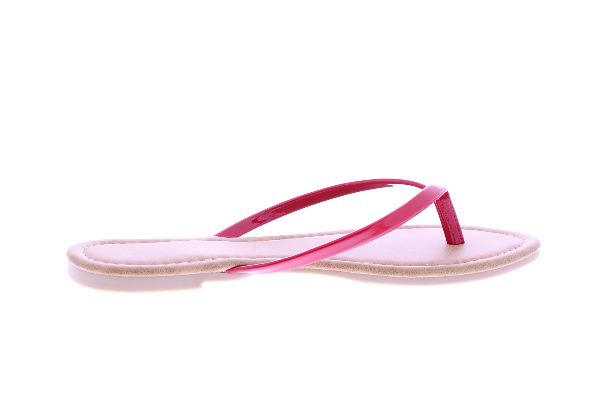 Women Solid Color Patent Flip Flop
