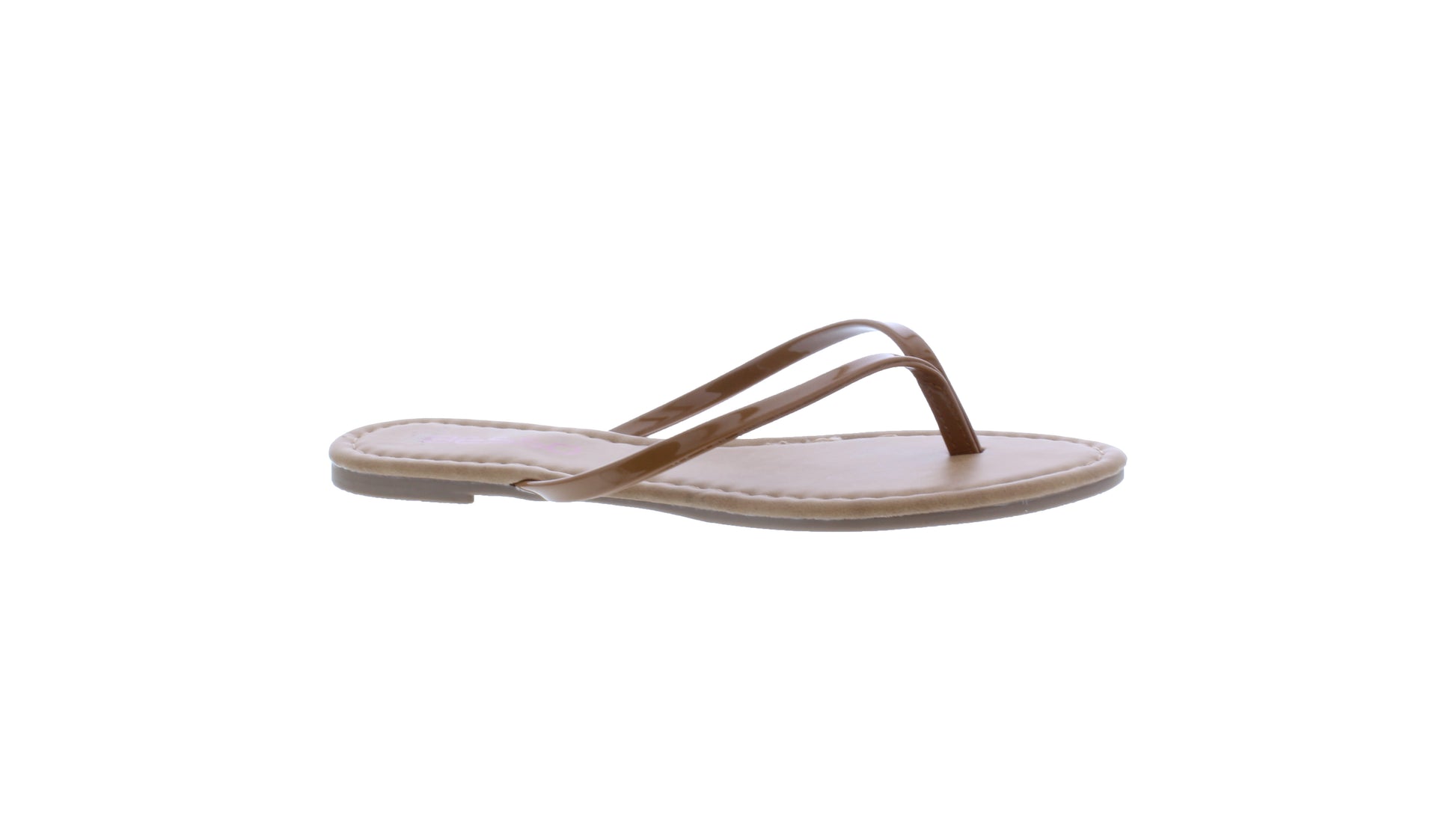 Women Solid Color Patent Flip Flop