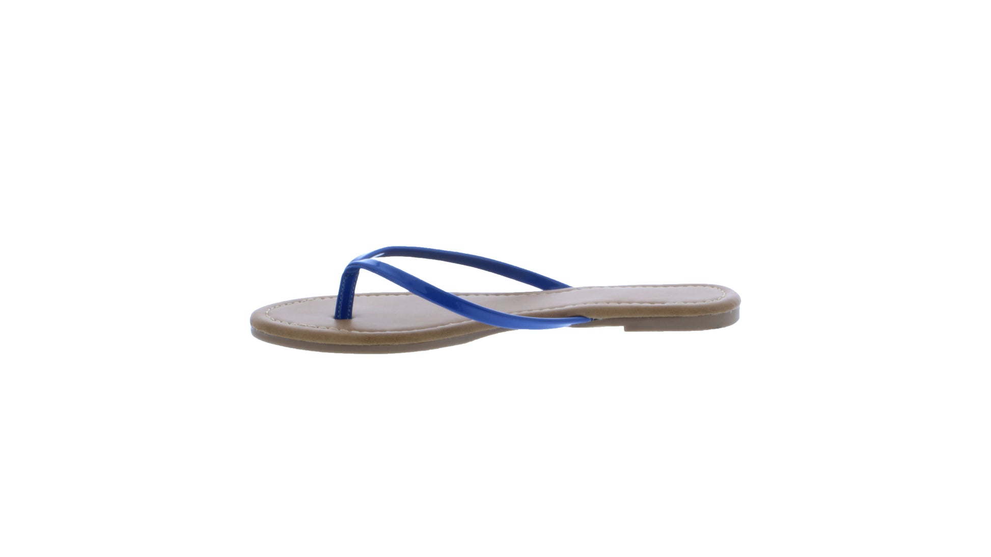 Women Solid Color Patent Flip Flop