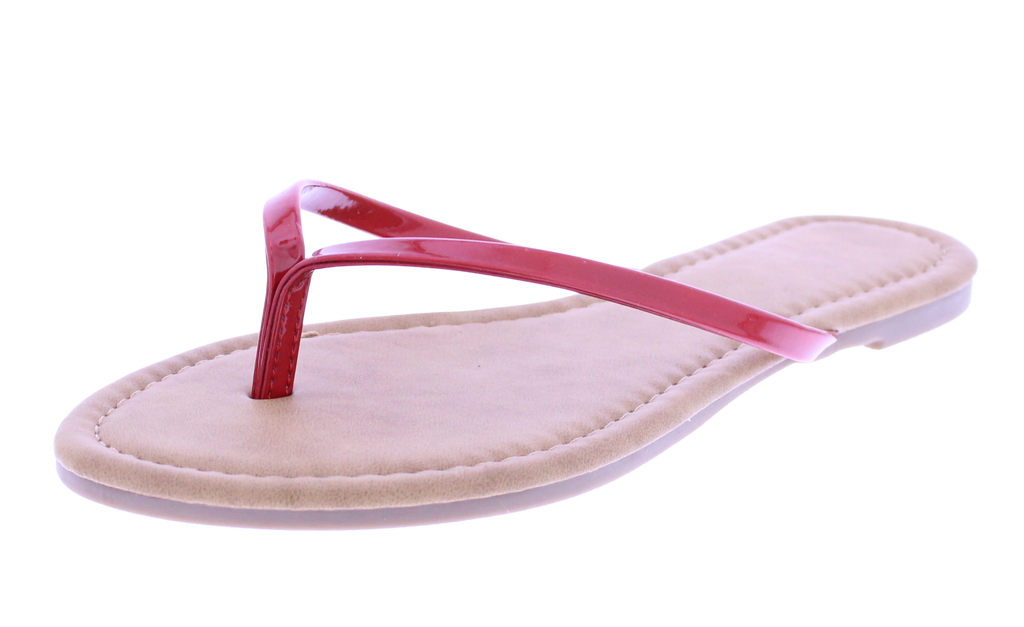 Women Patent Flip Flop