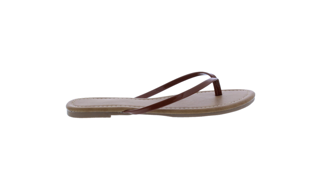Women Patent Flip Flop