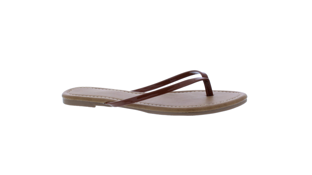 Women Patent Flip Flop