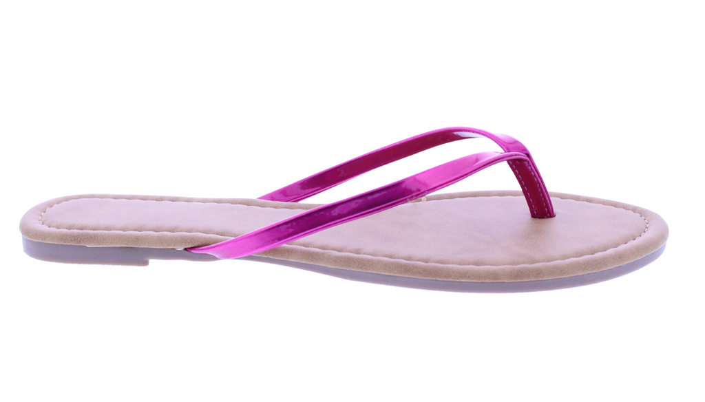 Women Patent Flip Flop