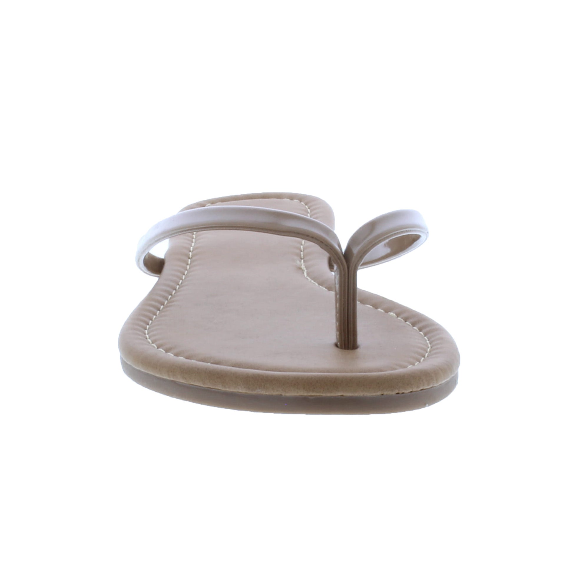 Women Solid Color Patent Flip Flop