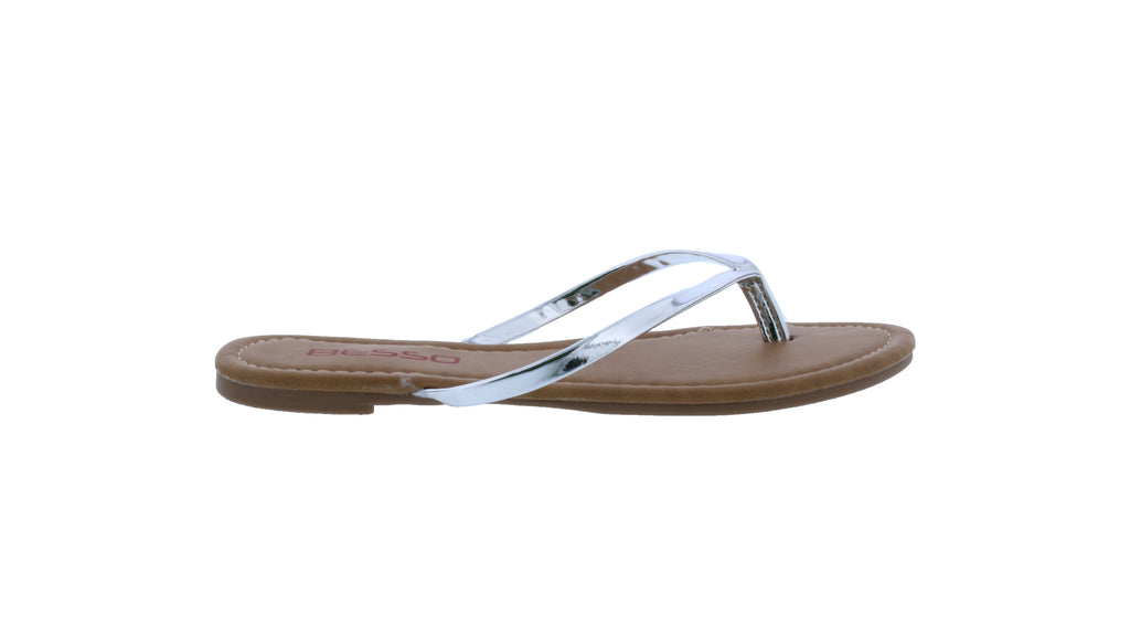 Women Patent Flip Flop