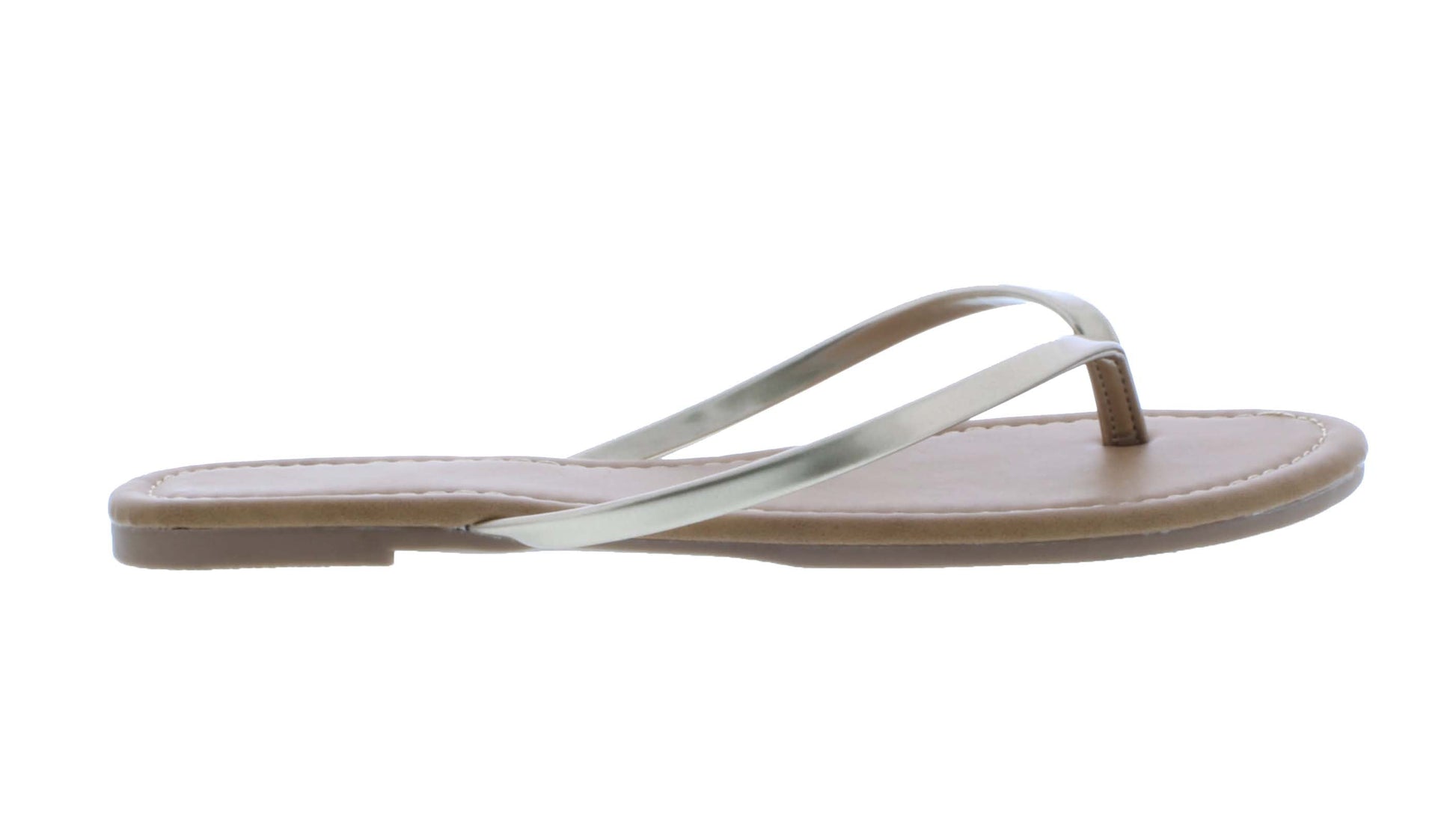 Women Solid Color Patent Flip Flop
