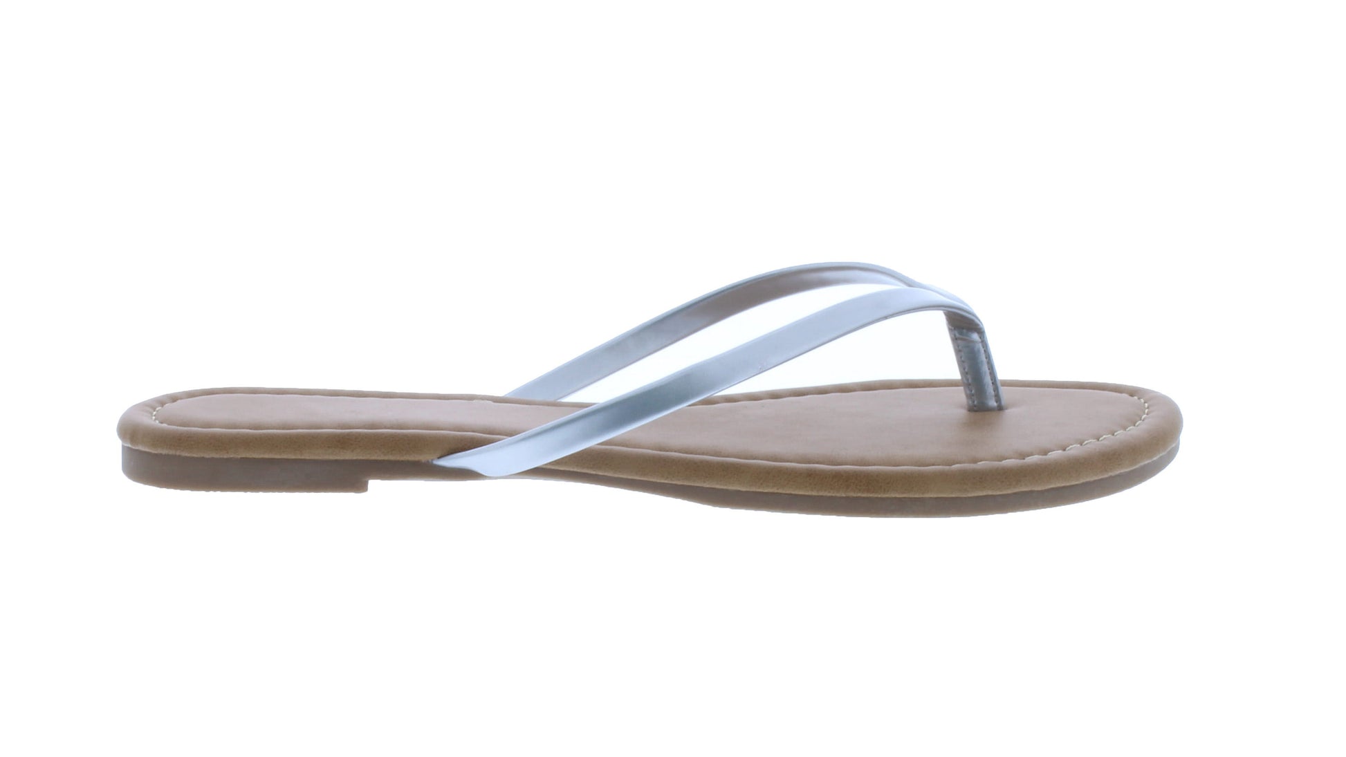 Women Solid Color Patent Flip Flop