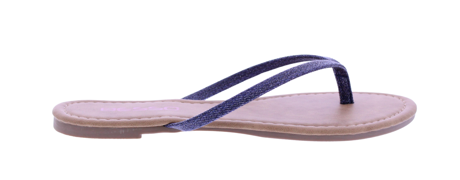 Women Sparkle Denim Flip Flop