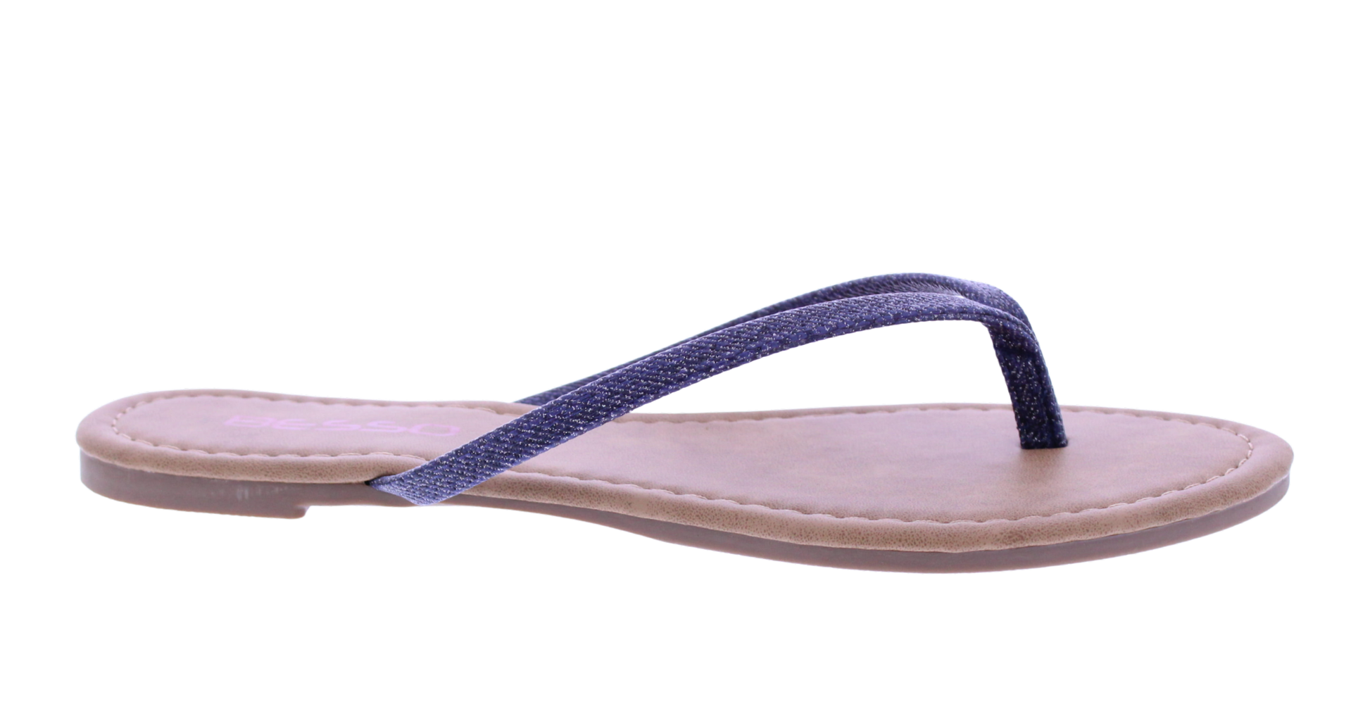Women Sparkle Denim Flip Flop