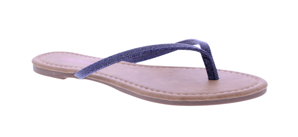Women Sparkle Denim Flip Flop