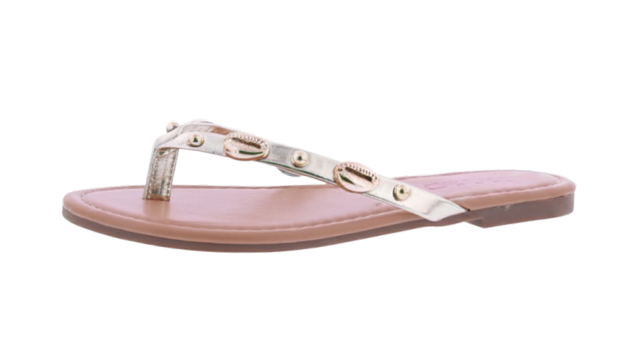 Women's Shell Embellished Flip Flops