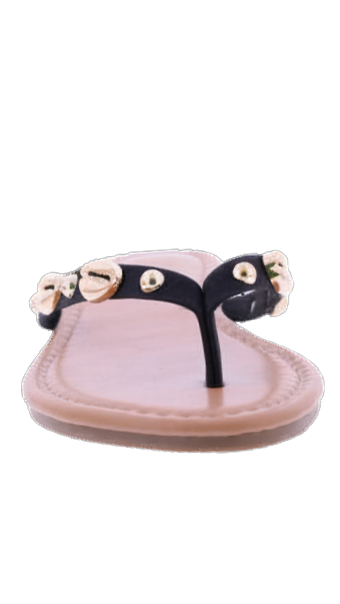 Women's Shell Embellished Flip Flops
