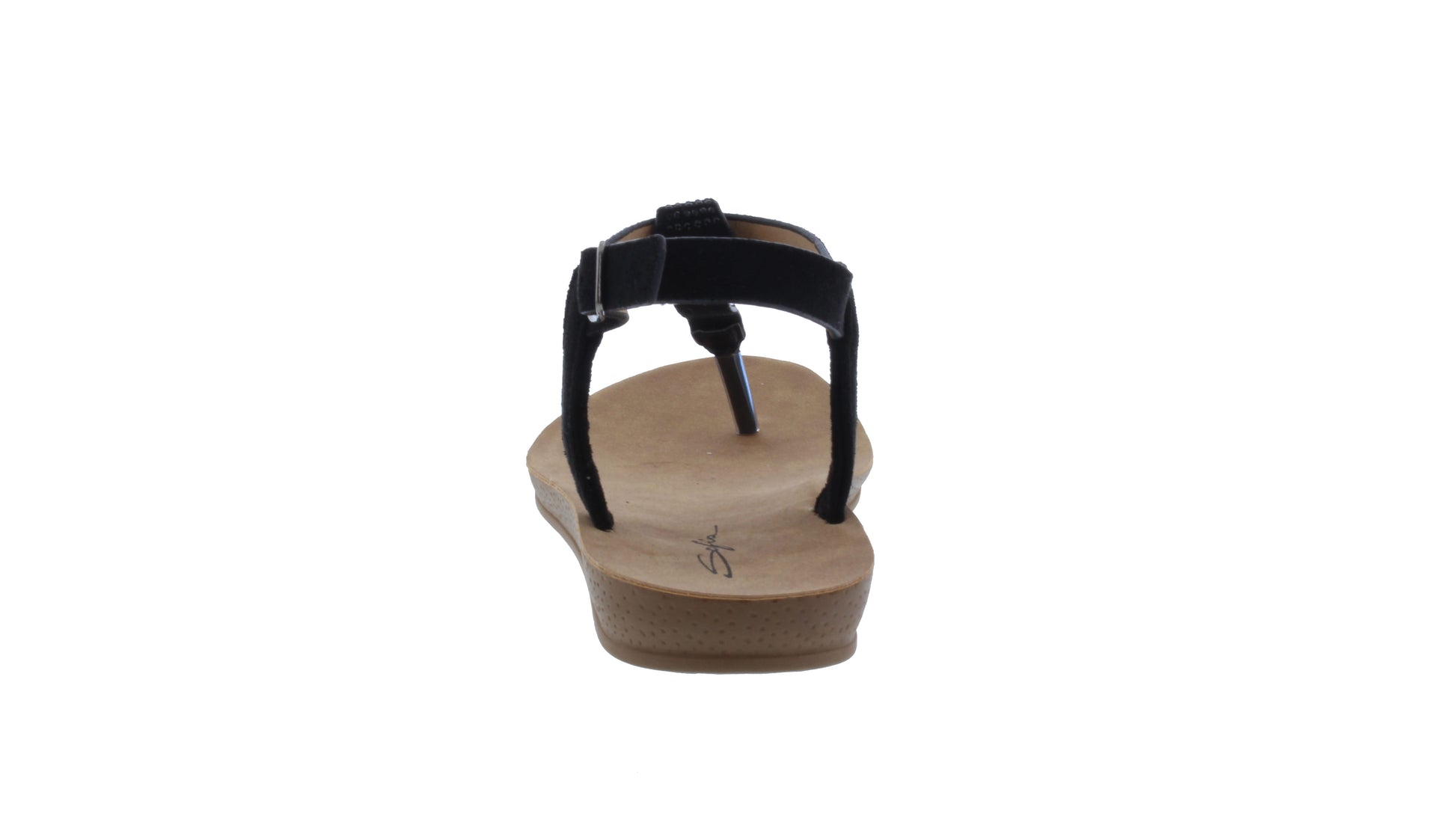 Women Microfiber and Rhinestone Sandal
