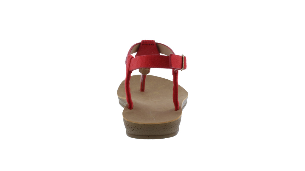 Women Microfiber and Rhinestone Sandal