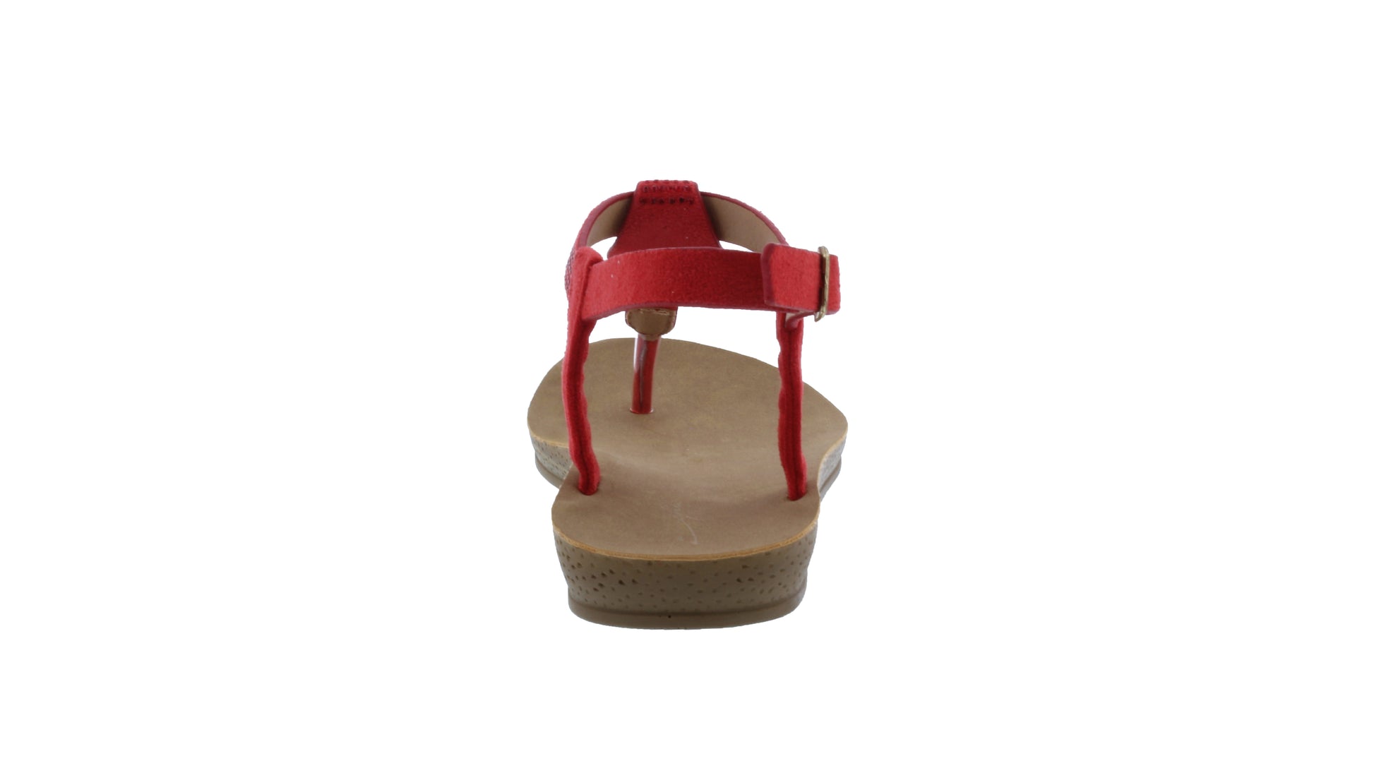 Women Microfiber and Rhinestone Sandal