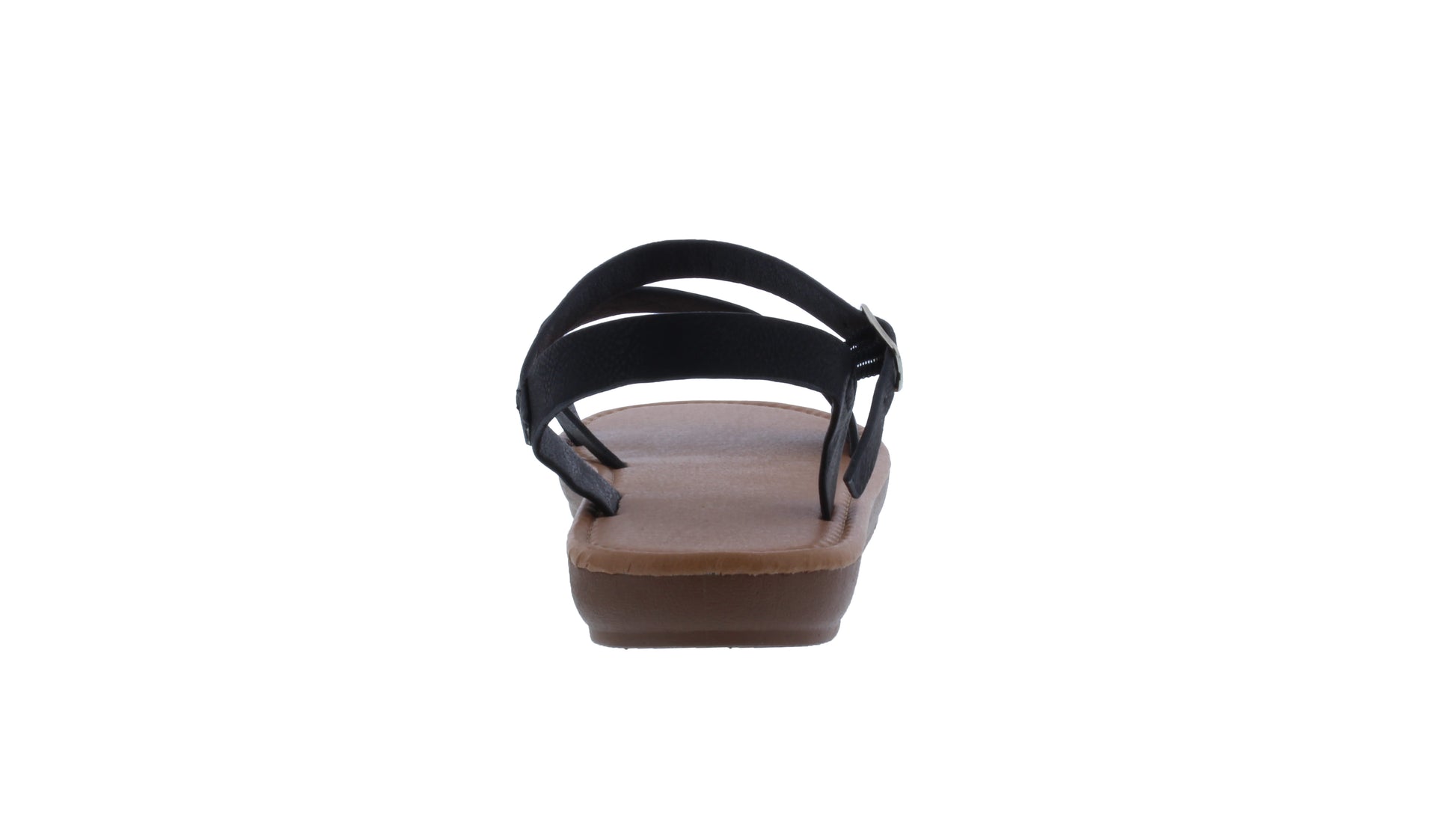 Women Two Strap Sandal with Buckle Closure
