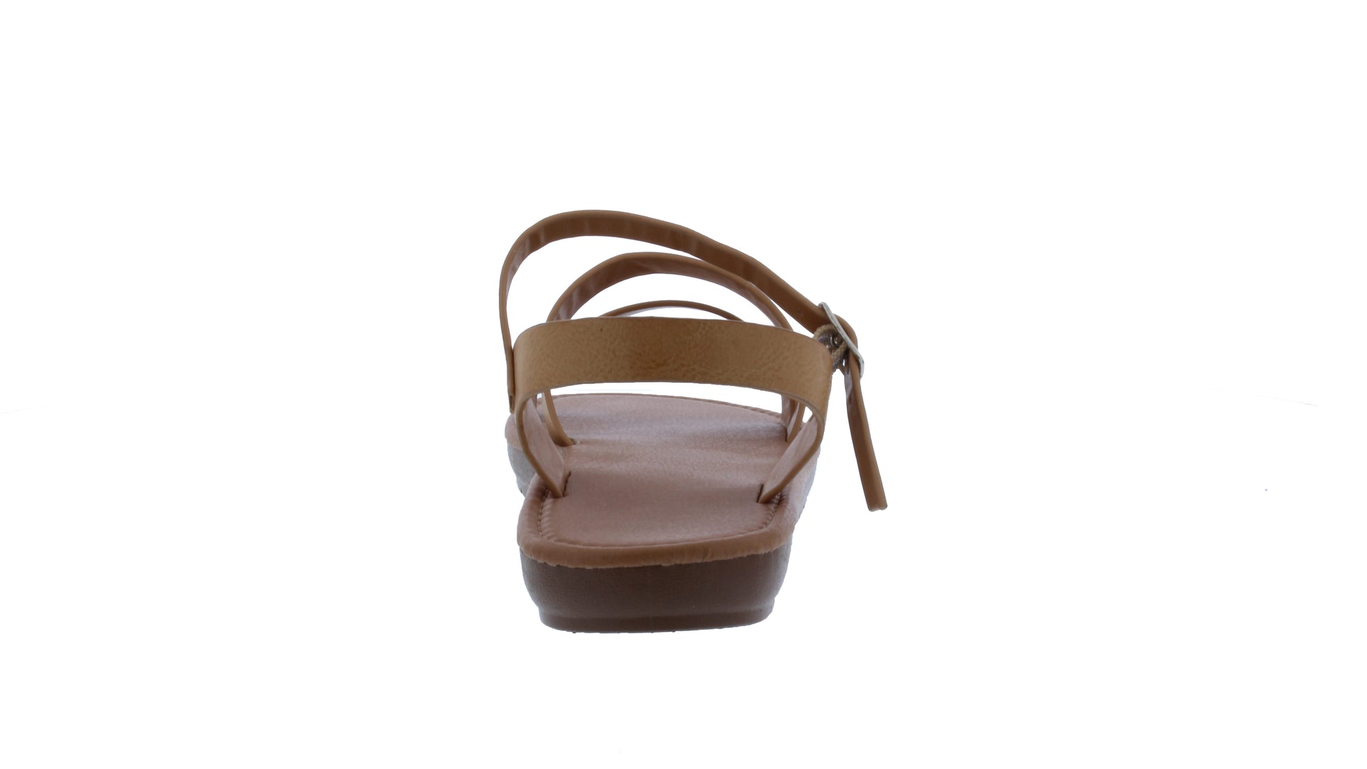 Women Two Strap Sandal with Buckle Closure