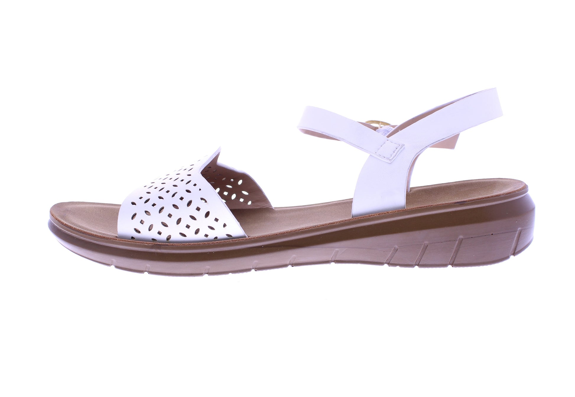 Women Scalloped Heel Sandal