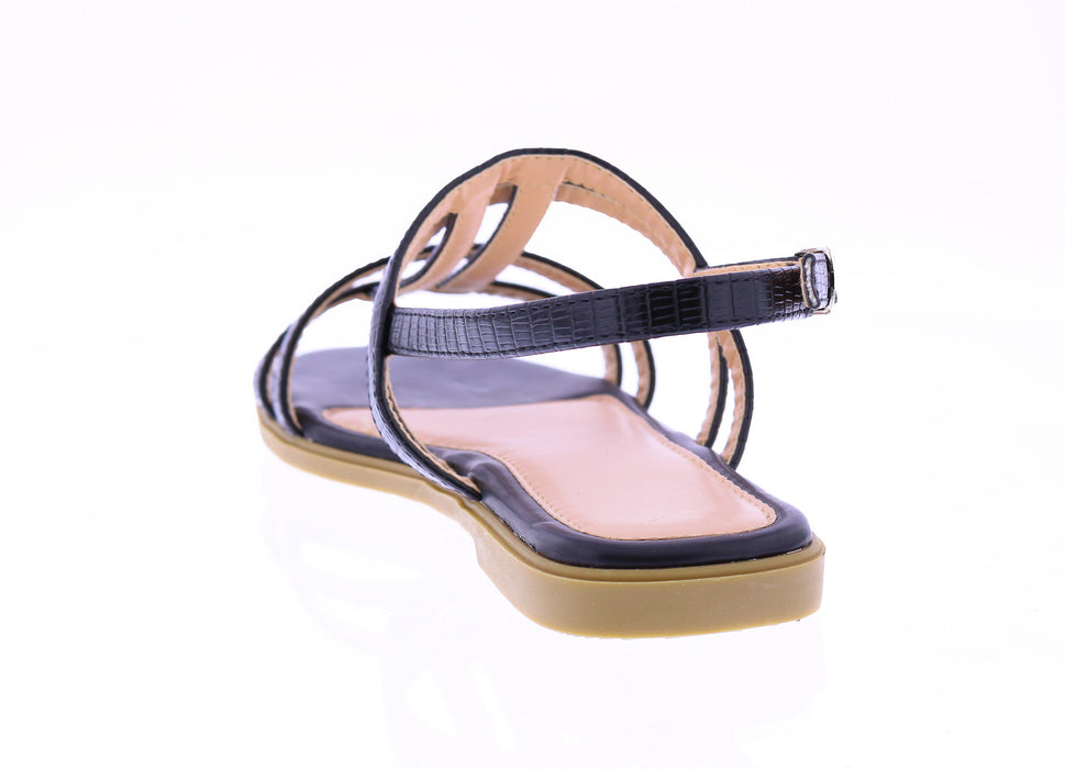 Women Snake Faux Leather Sandal