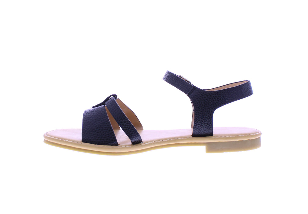 Sandalias sin cordones de cuero sintético para mujer