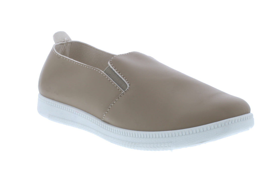 Women Faux Leather Slip On Sneaker