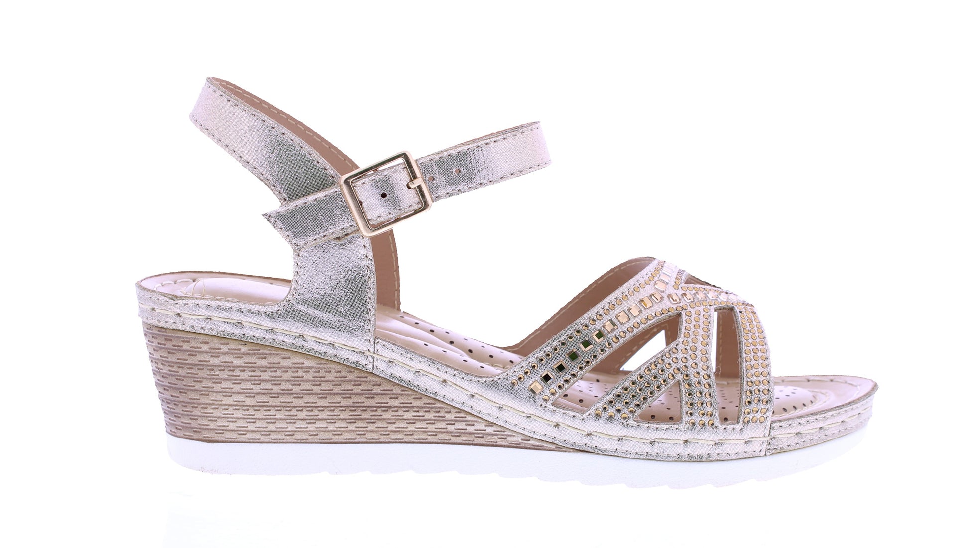 Women Rhinestone Platform Sandal