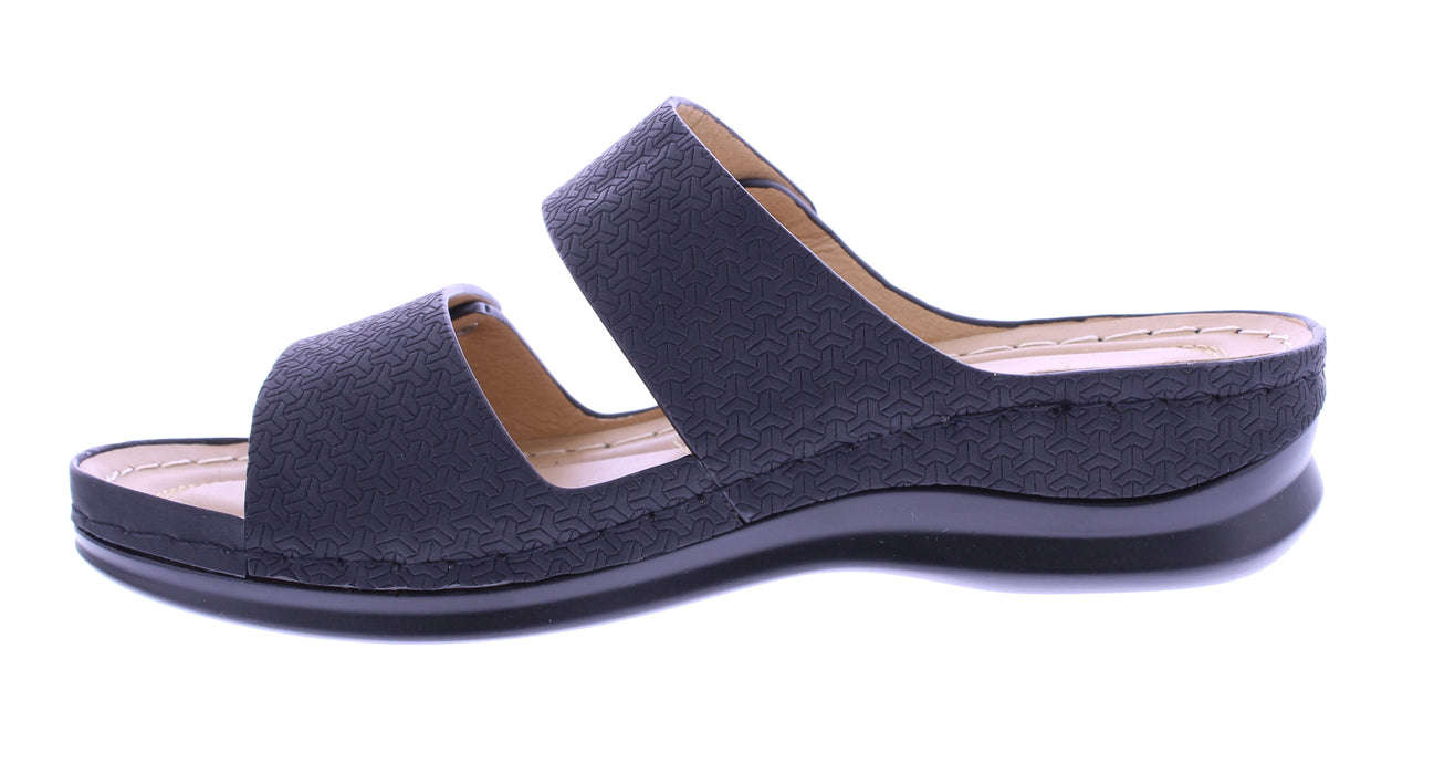 Women Embossed Wedge