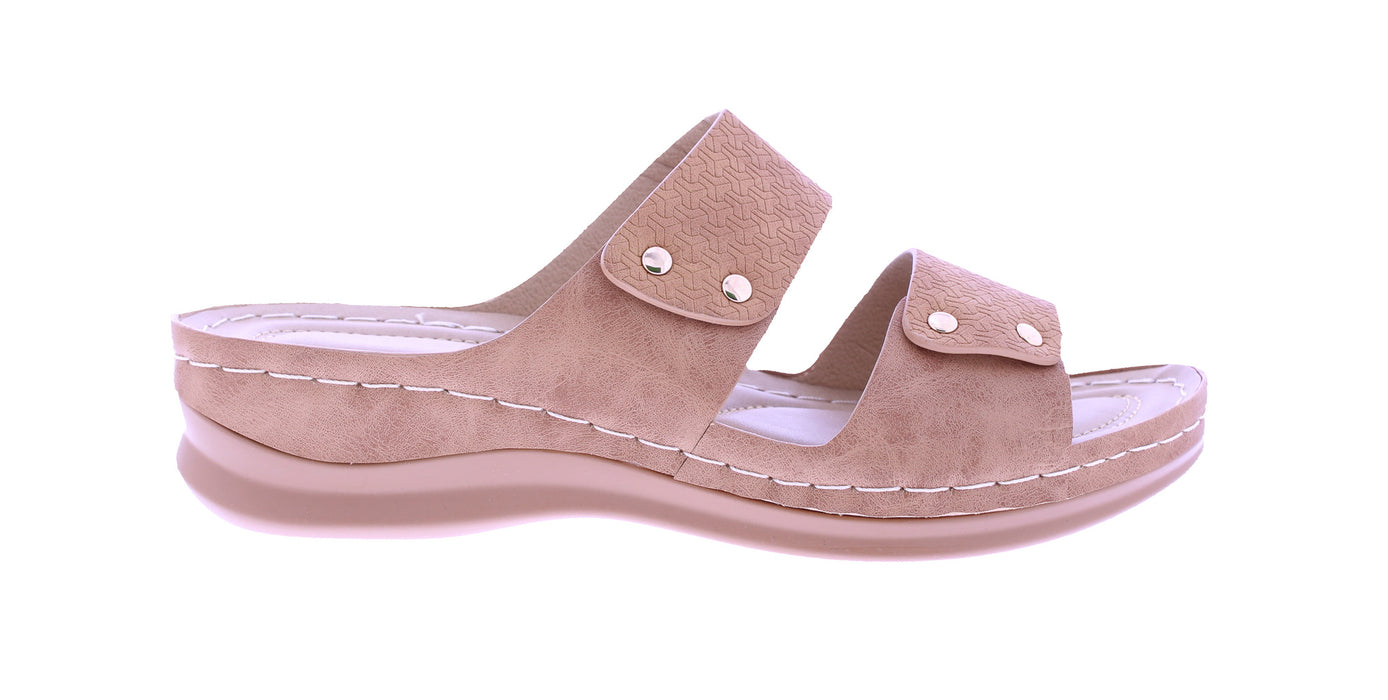 Women Embossed Wedge