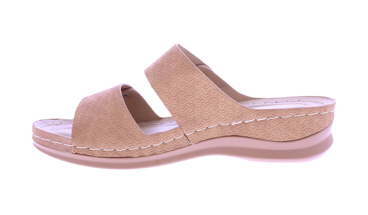 Women Embossed Wedge
