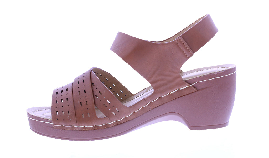Women Faux Leather Strappy Sandal
