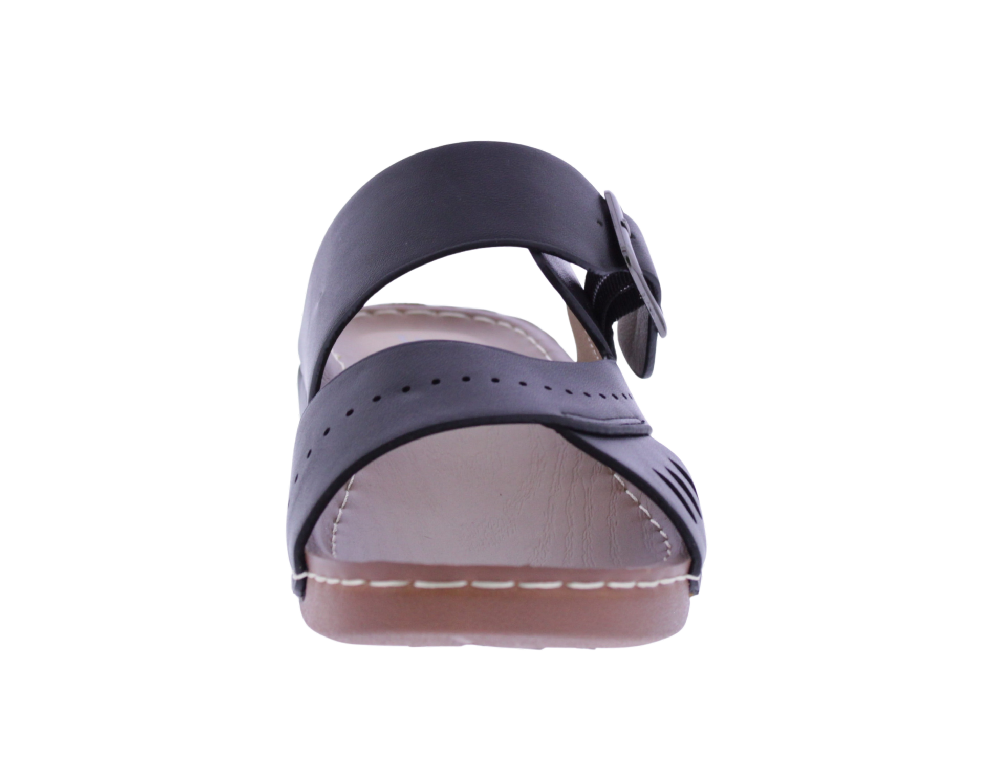 Women Faux Leather Slip on Sandal