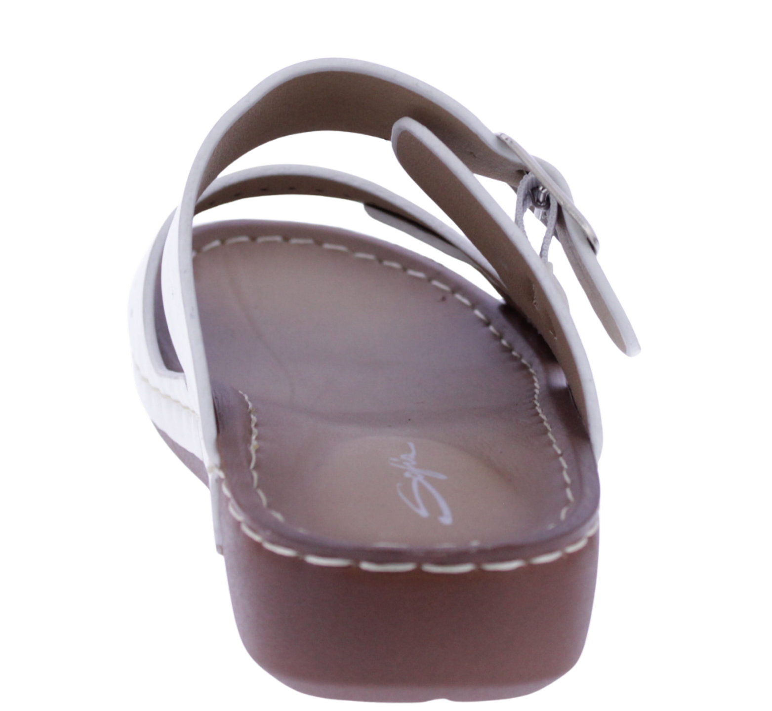 Women Faux Leather Slip on Sandal